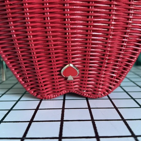 Kate Spade Wicker Red Apple crossbody bag - Picture 3 of 10